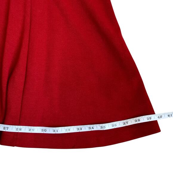 Anthropologie Maeve Sz M Lincoln Center Dark Red Fit & Flare Dress Knee Length - Picture 14 of 16